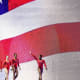 Biles and teammates at the 2015 World Gymnastics Championships.